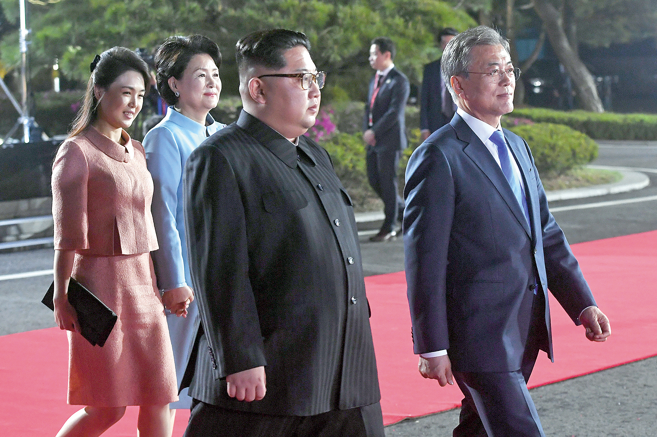 Kim Čong-un a Mun Če-in