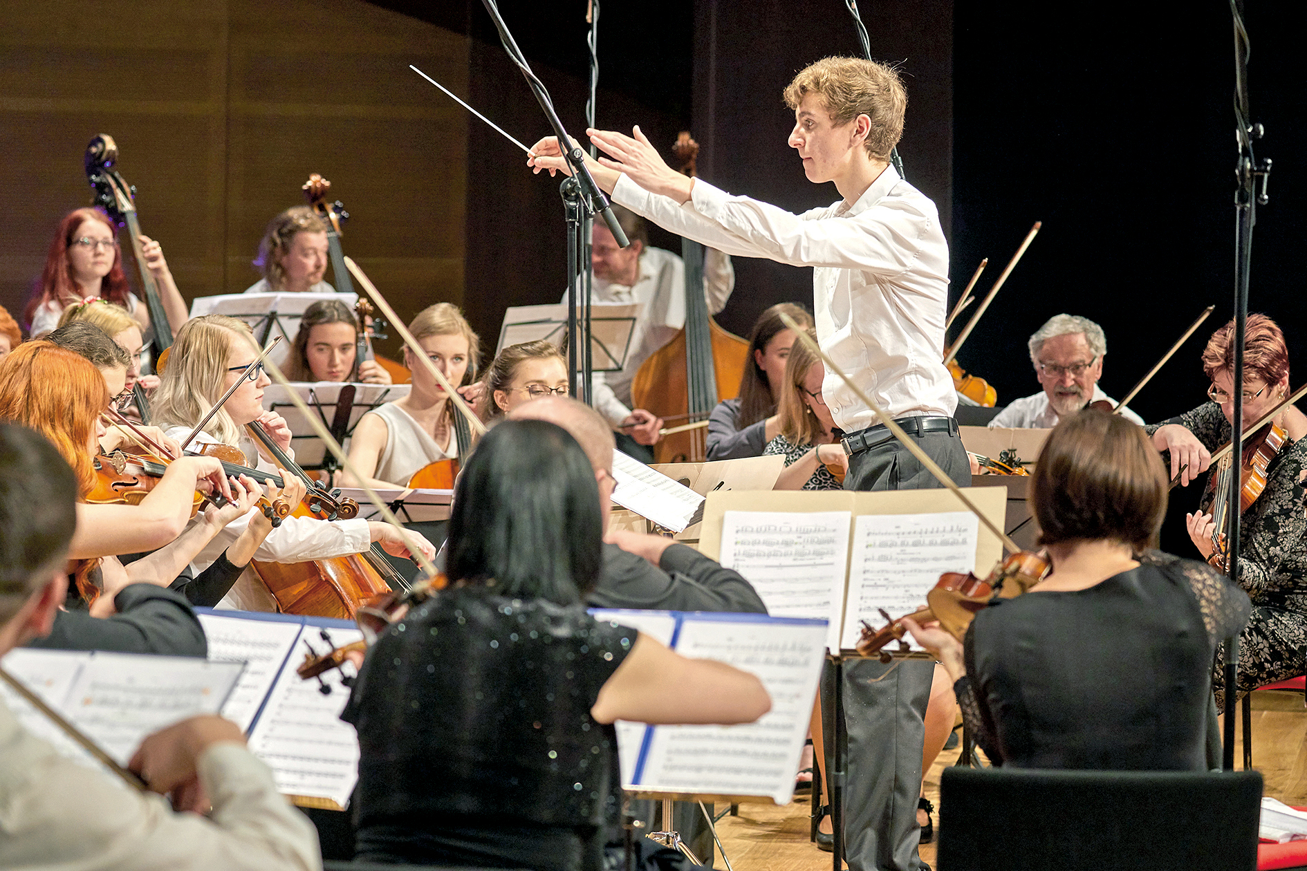 Spolužáci, učitelé ze ZUŠ,
místní inženýři i doktoři.
(Trutnovský symfonický
orchestr)