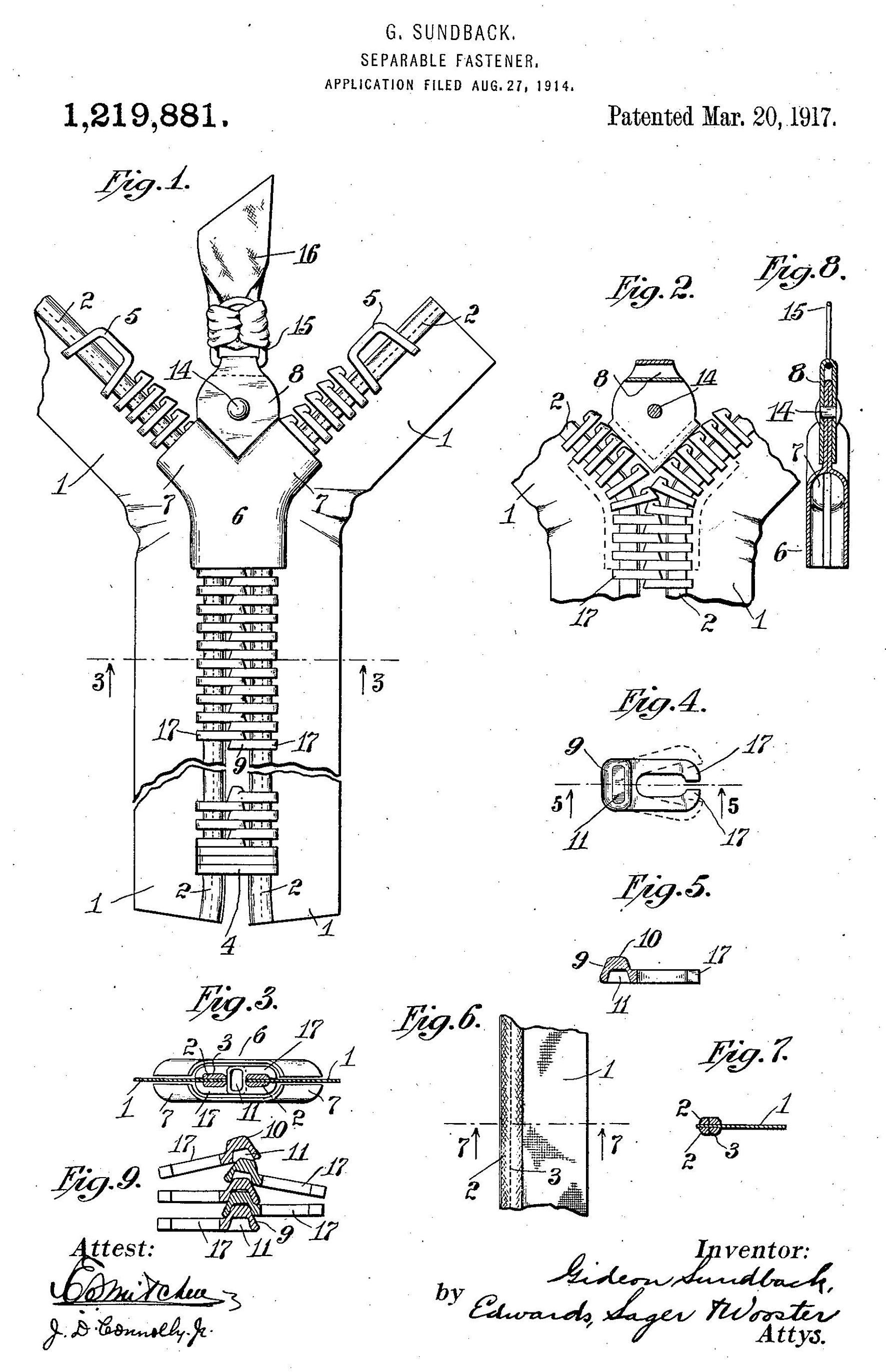 Geniálně jednoduché. (Sundbackův patent zipu)