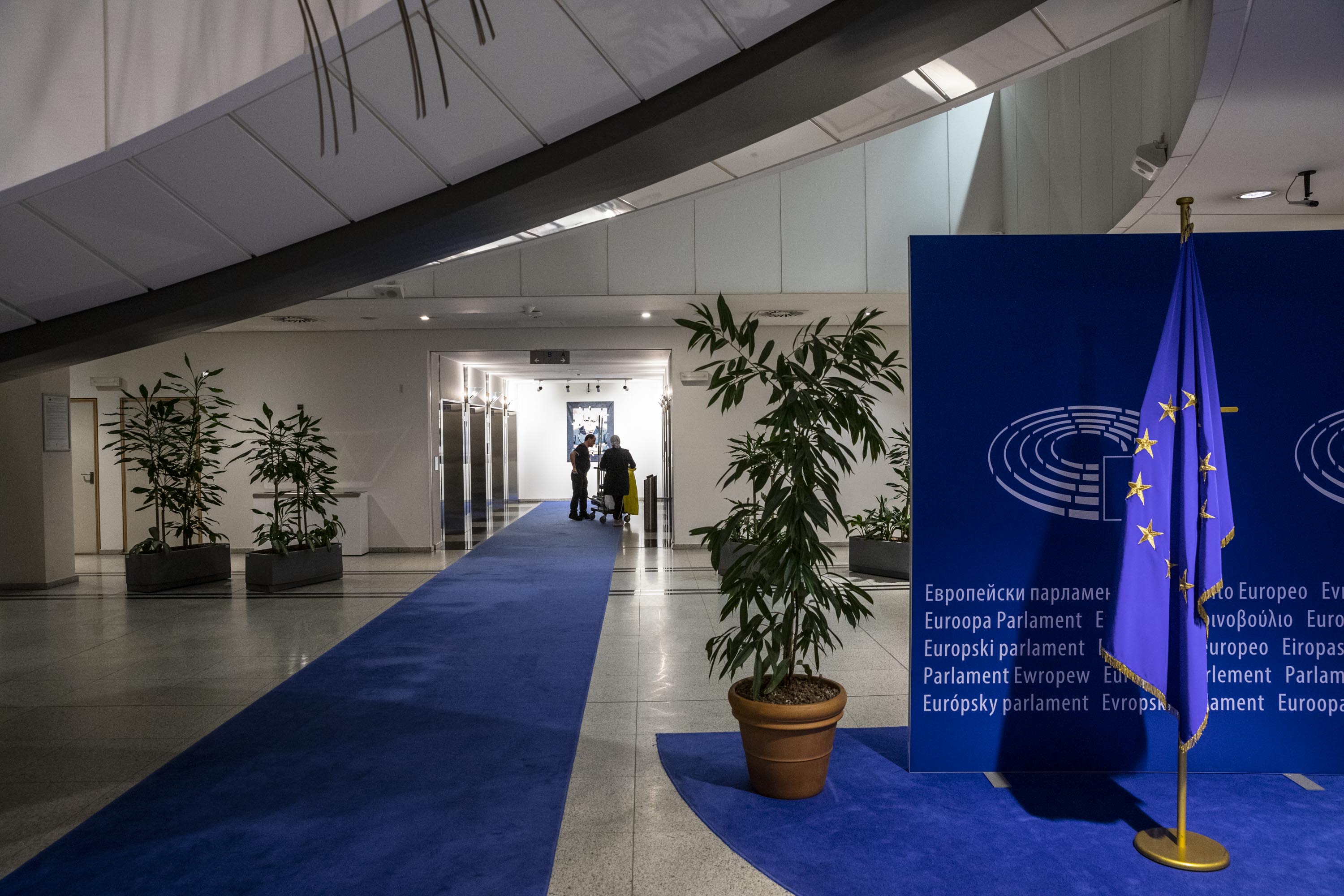 Evropský parlament v Bruselu