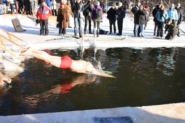 Cold Plunge for the Homeless in Moscow