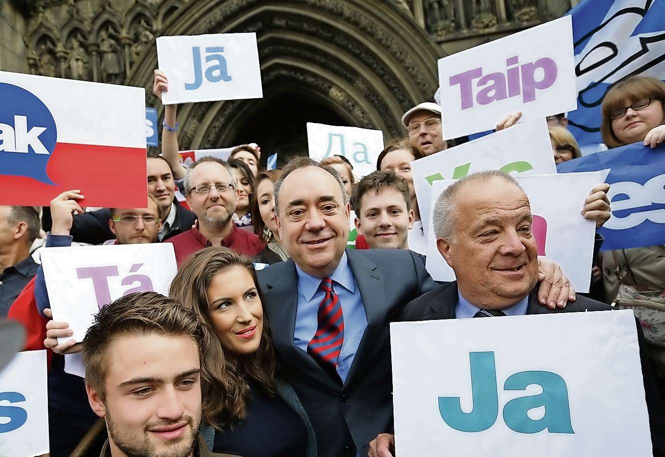 Zastánci odtržení od Velké Británie zahájili rozsáhlou kampaň už před několika týdny.