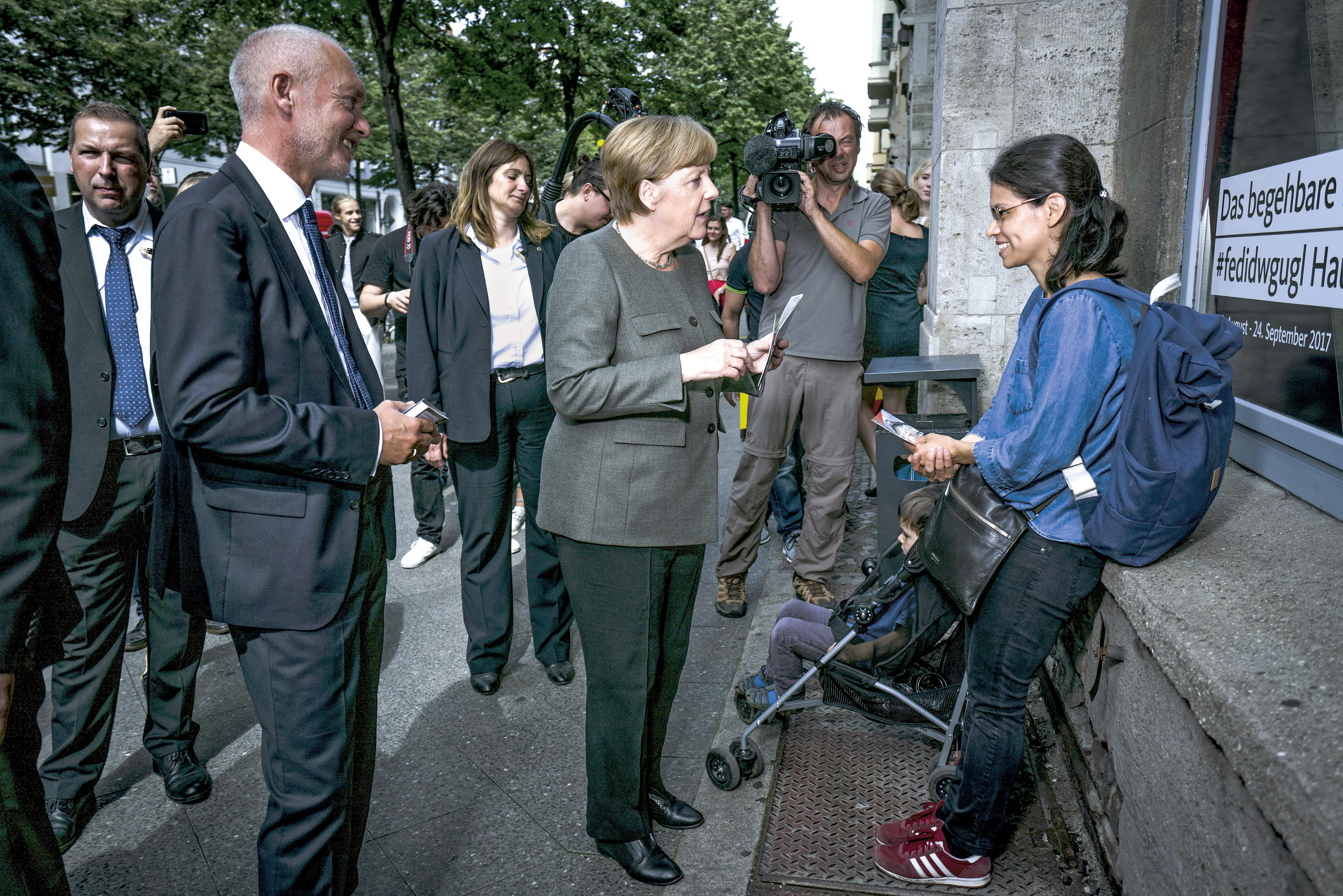 Je to jen kampaň, žádný stres.
(Angela Merkel v Berlíně)
