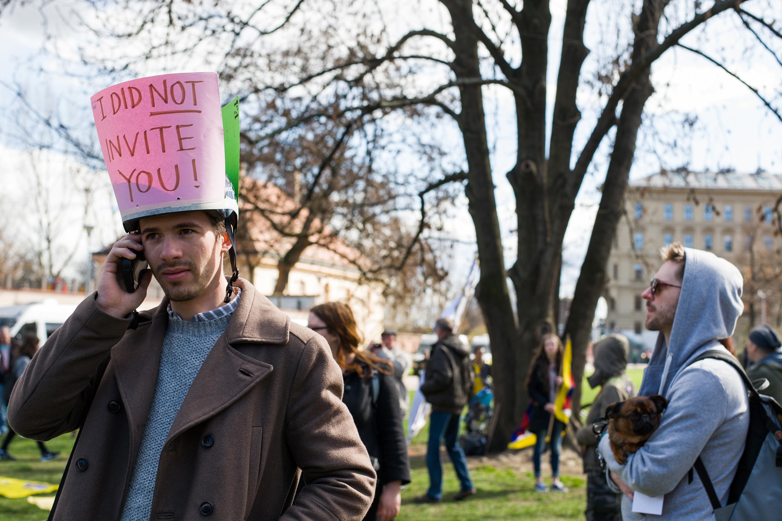Demonstrace na podporu dodržování lidských práv v Číně, Kampa.