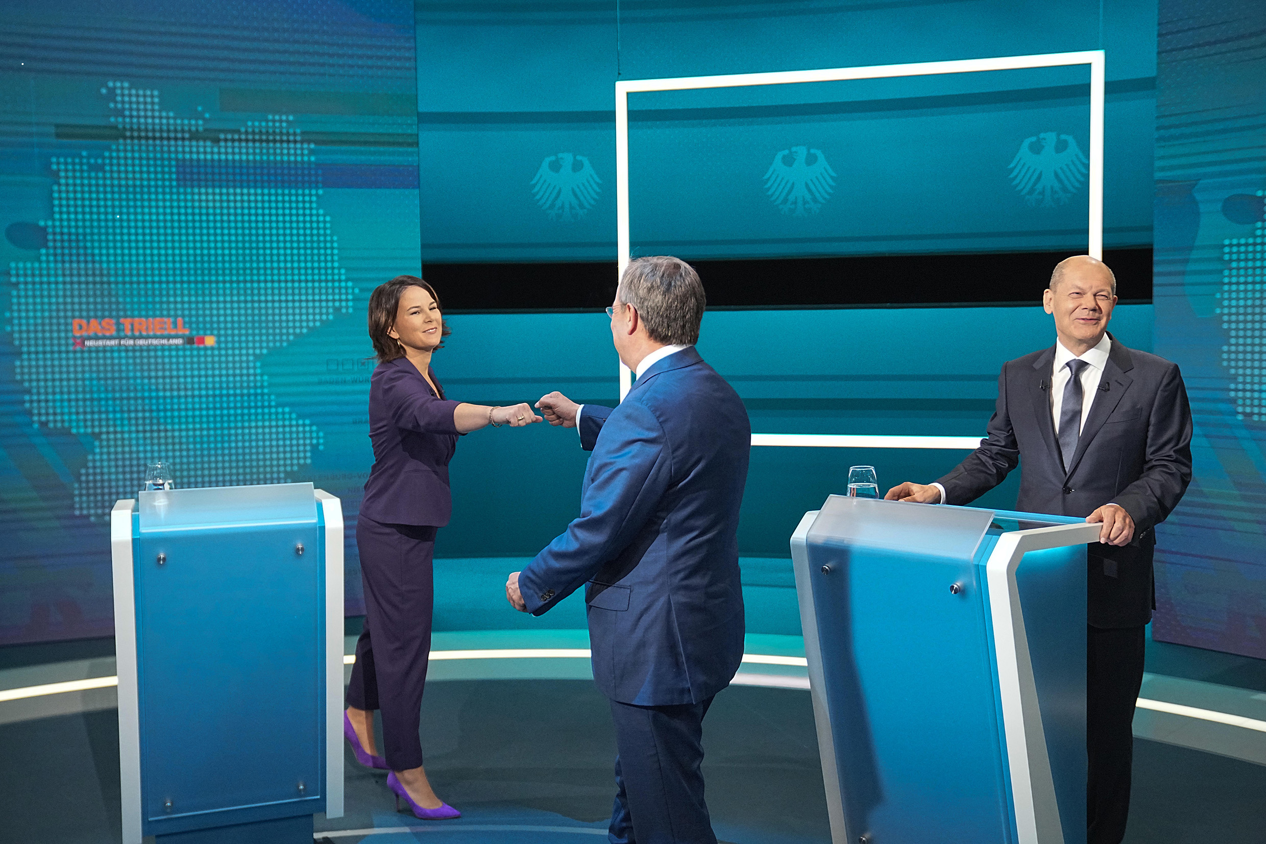 Souboj merkeliánů. (Možní nástupci Angely Merkel v televizní debatě, srpen 2021)