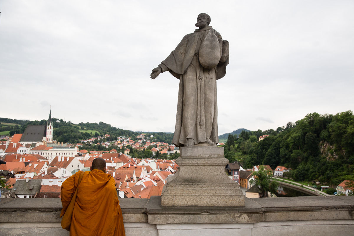 Pohled na město Český Krumlov.