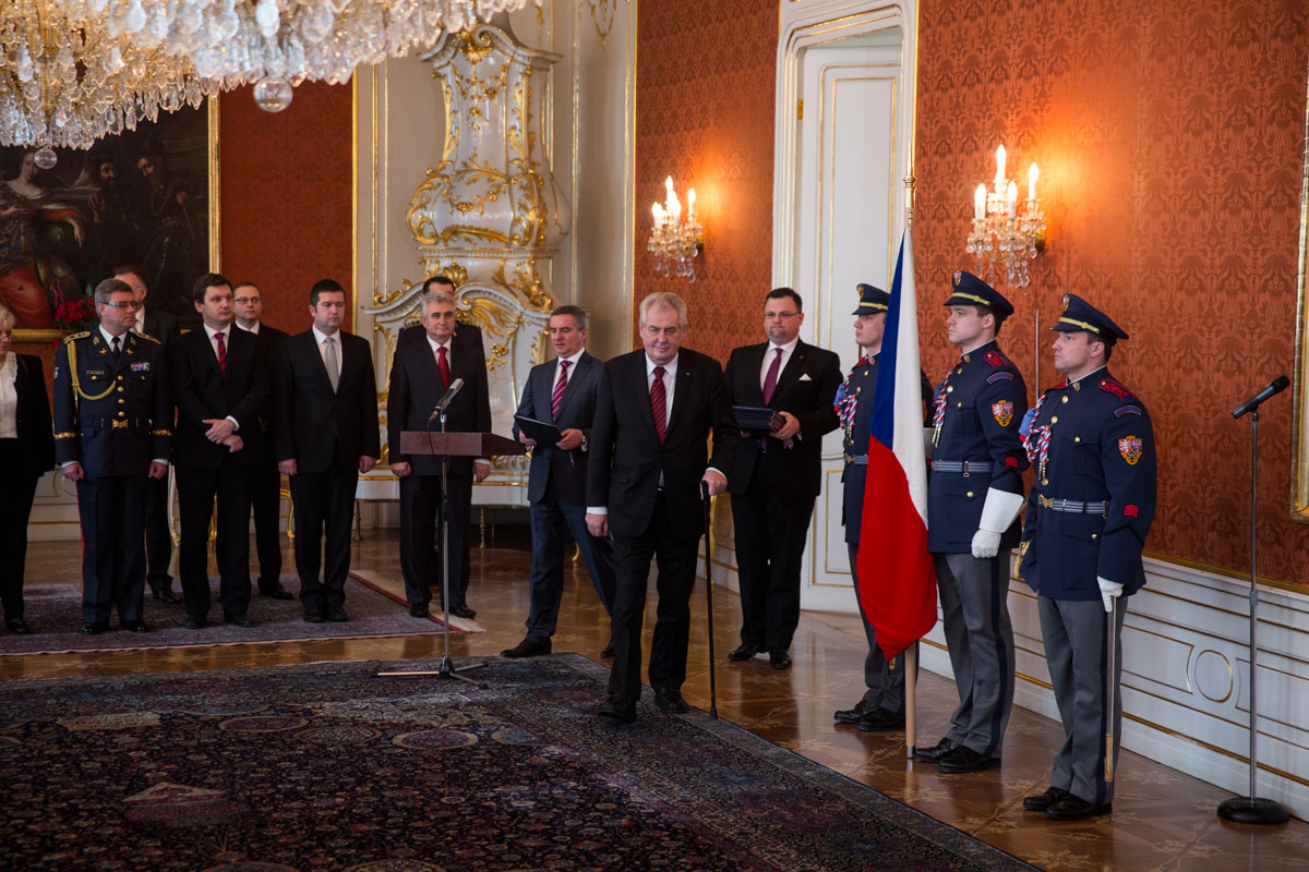 Jmenování nové vlády na Pražském hradě
