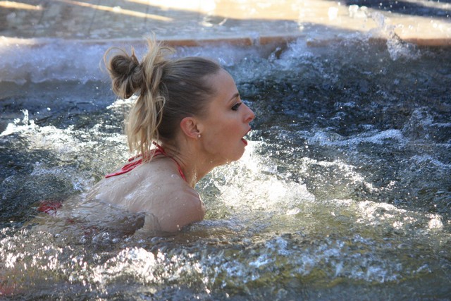 Cold Plunge for the Homeless in Moscow