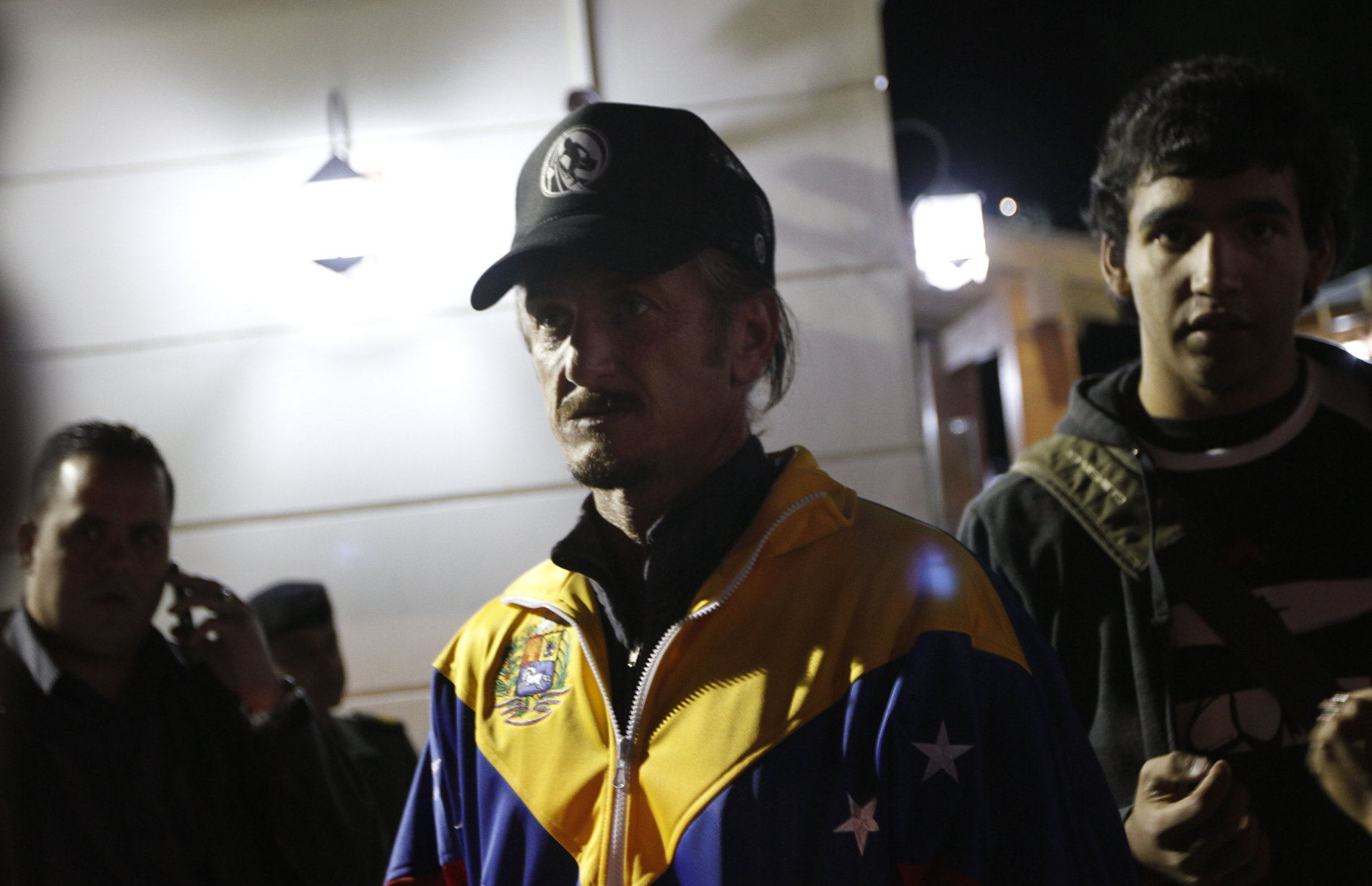 Sean Penn se zúčastnil vigilie za Huga Cháveze