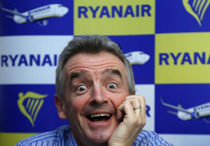 Michael O&rsquo;Leary má zase důvod k úsměvu. Jeho Ryanair v hlavních ukazatelích roste.