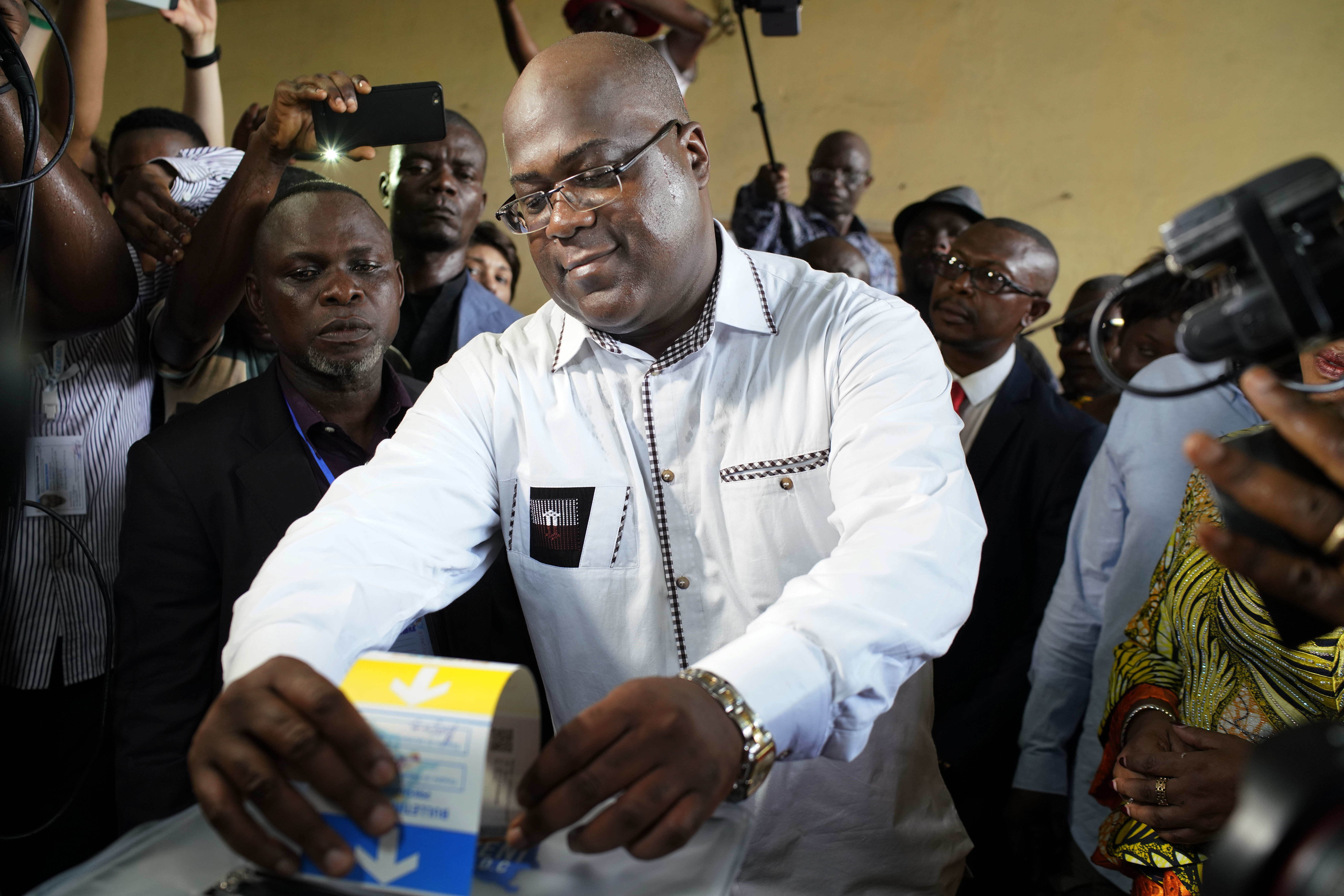 Opoziční lídr Félix Tshisekedi 