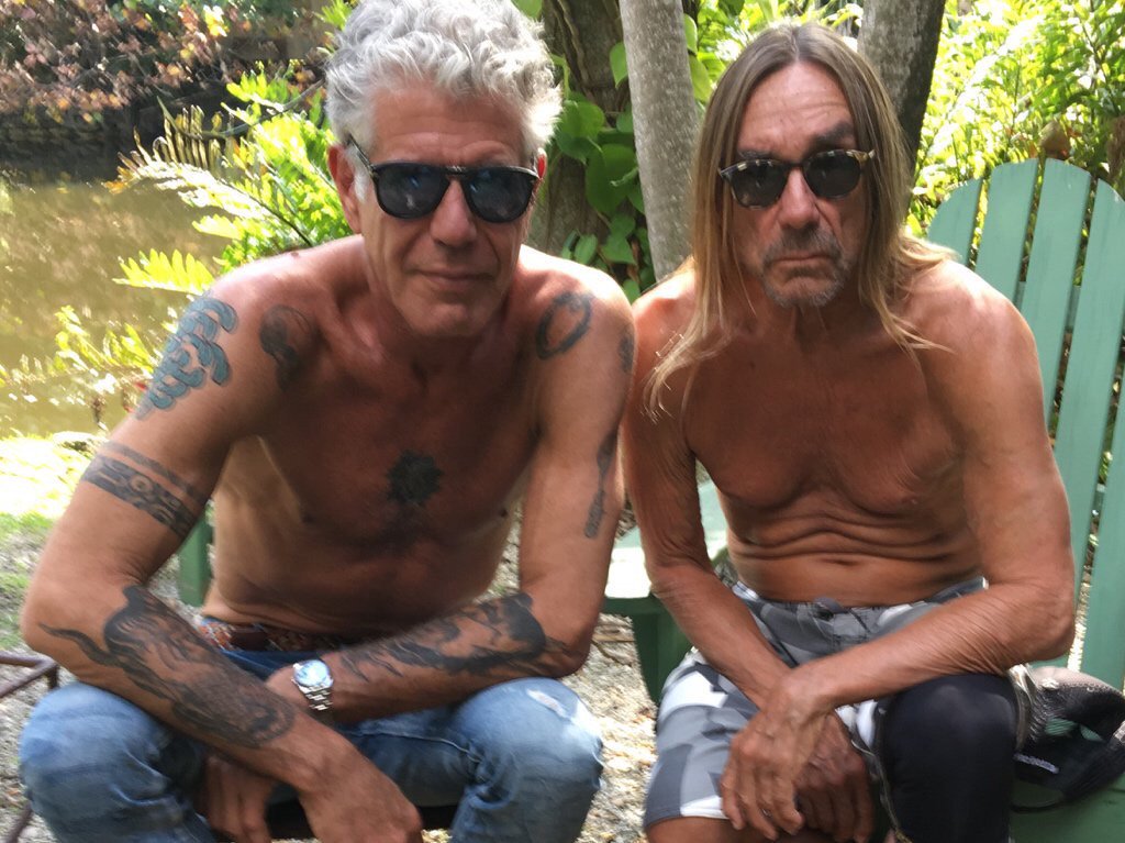 Anthony Bourdain a Iggy Pop 
