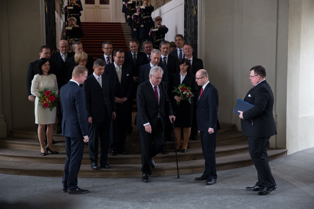 Jmenování nové vlády na Pražském hradě
