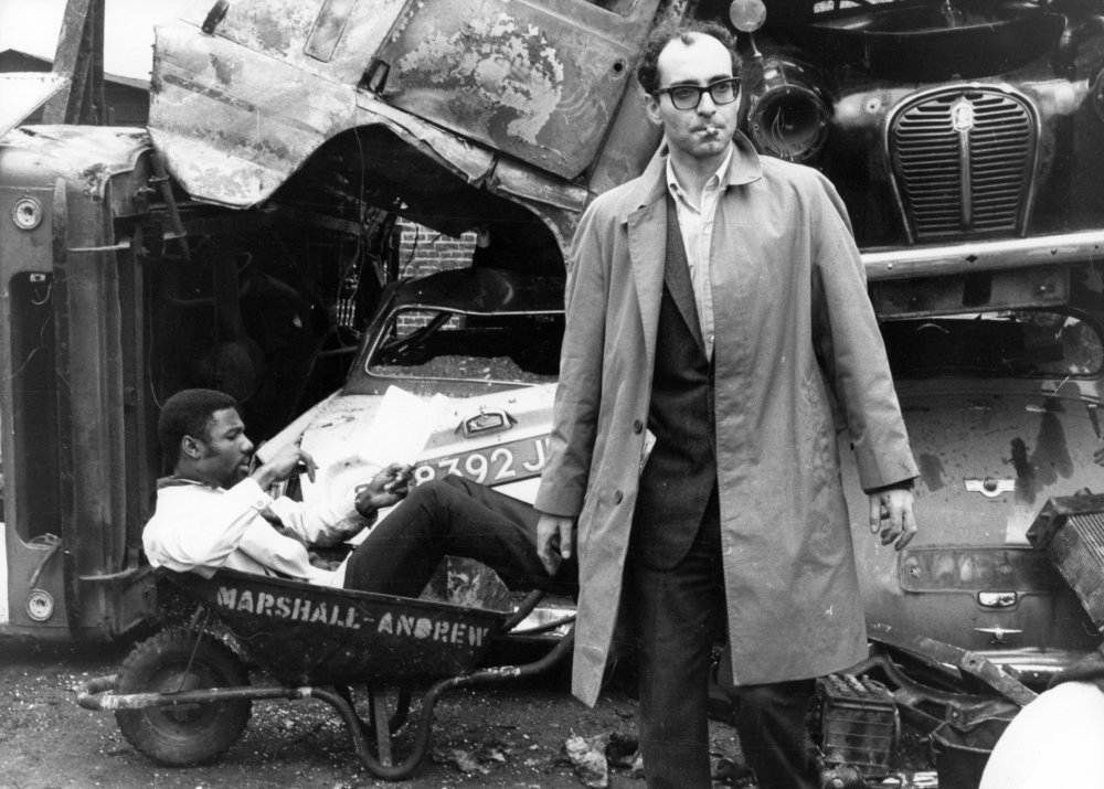 Jean-Luc Godard natáčí Černé pantery pro dokument o Rolling Stones