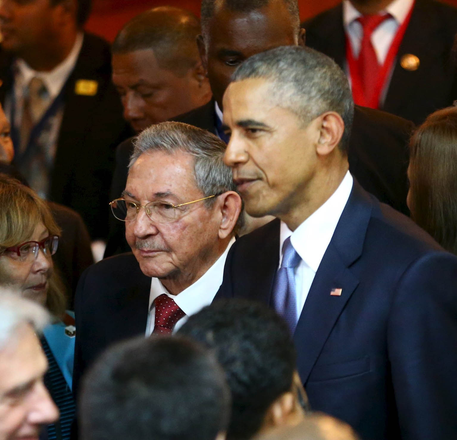 Raúl Castro a Barack Obama