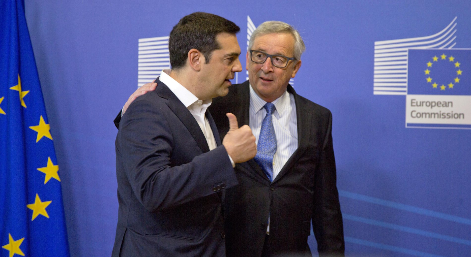 Tsipras a Juncker v Bruselu