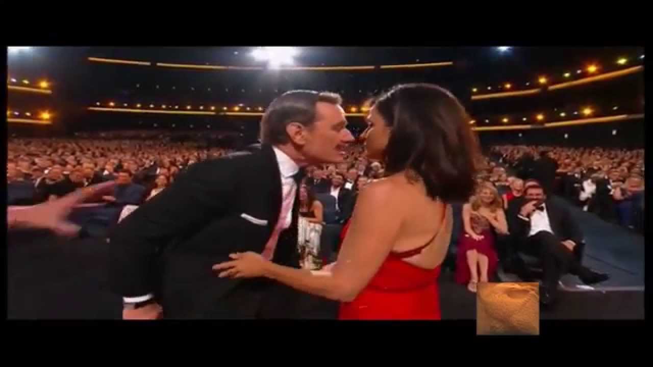 Must see: Bryan Cranston and Julia Louis-Dreyfus French Kiss at the Emmys