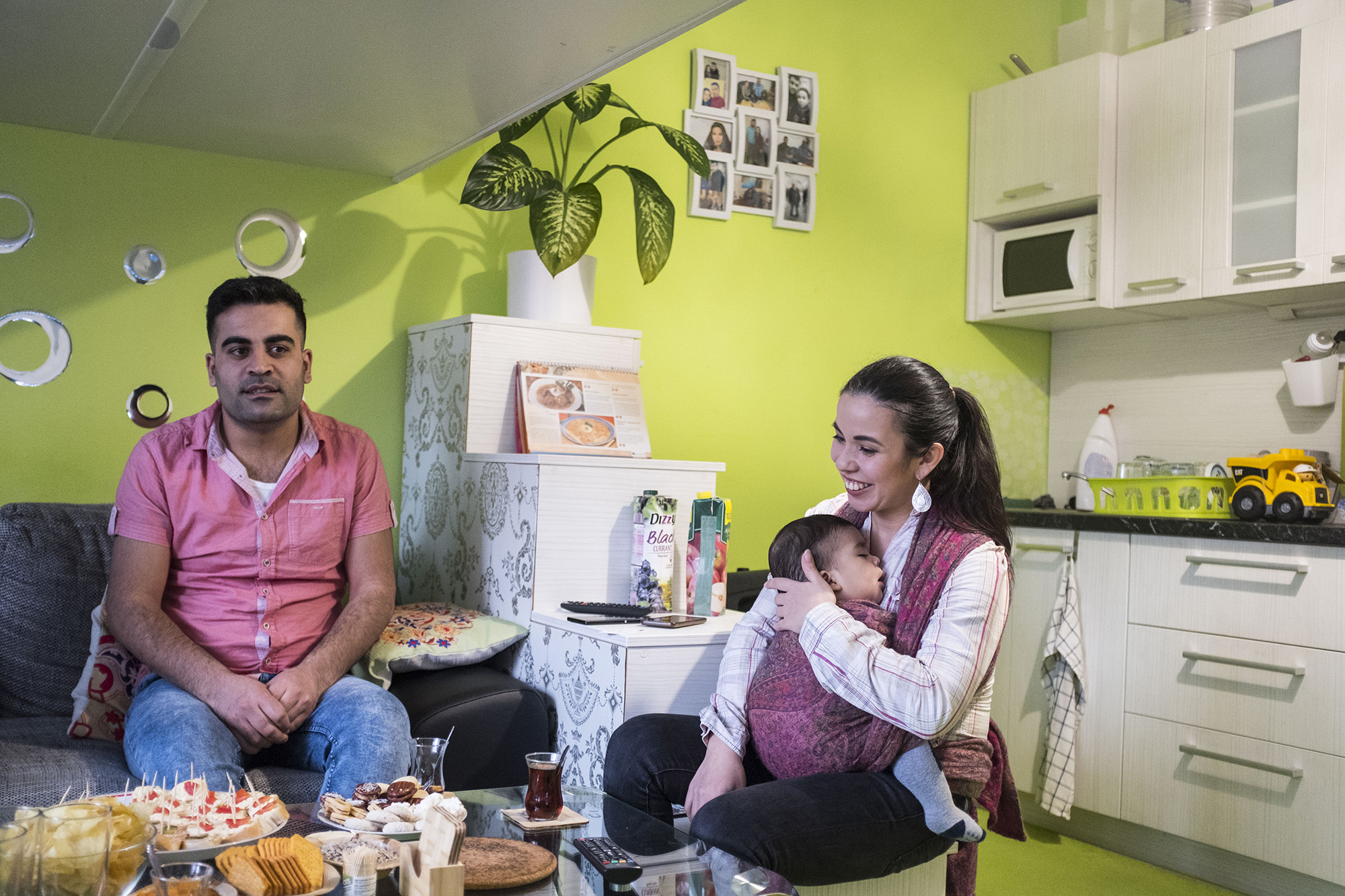 Lucie Kara s manželem a synem