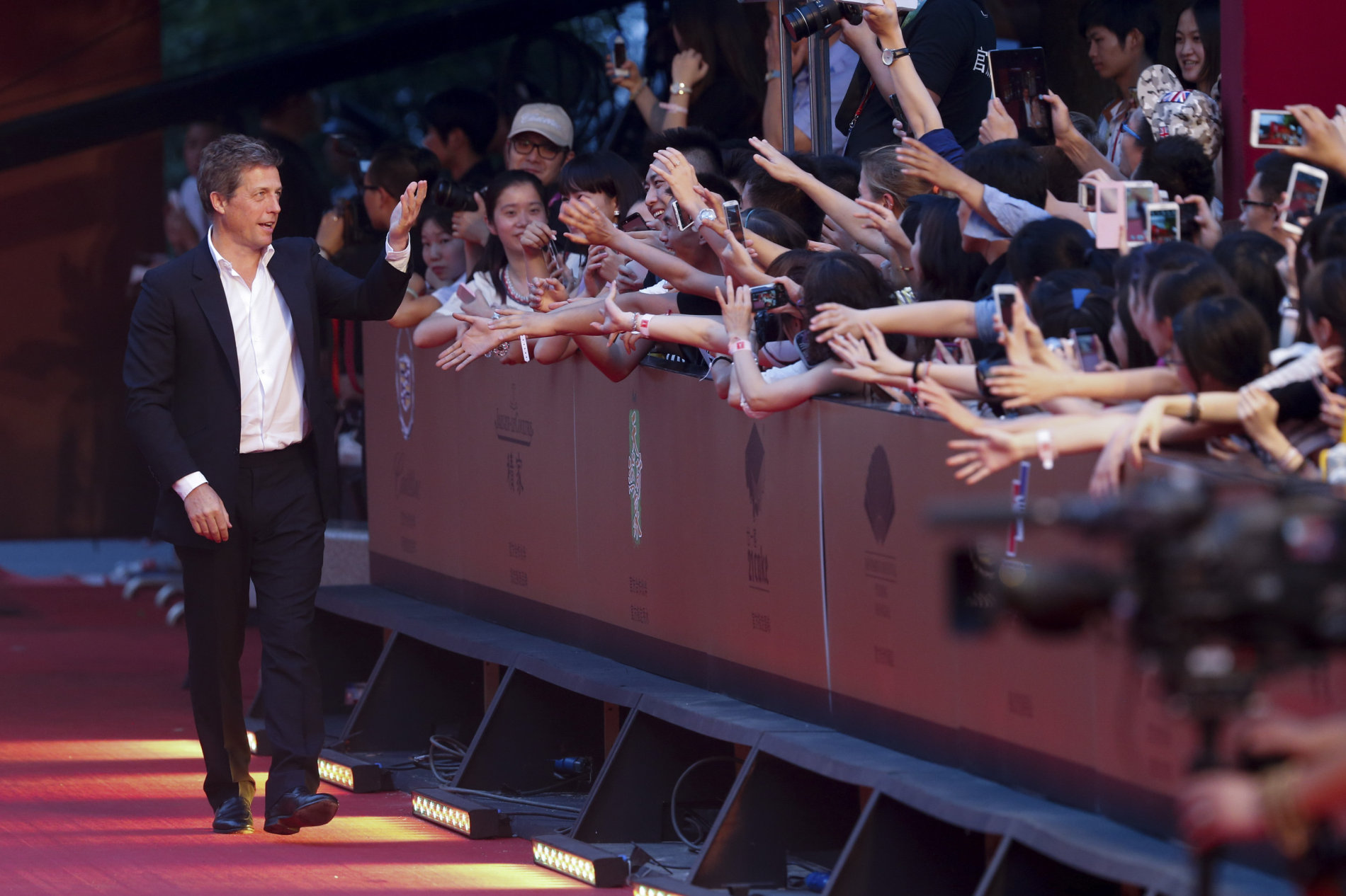 Britský herec Hugh Grant byl minulou sobotu hvězdou Šanghajského filmového festivalu.