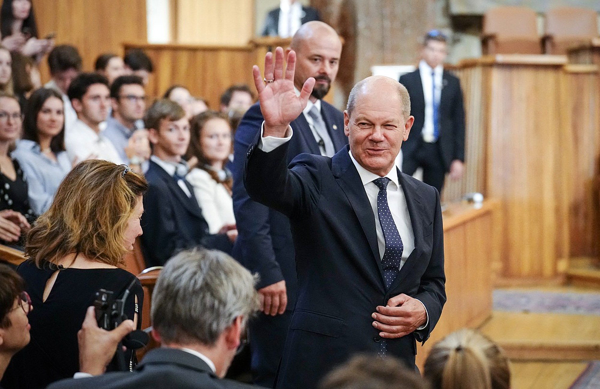 Německý kancléř Olaf Scholz v Praze