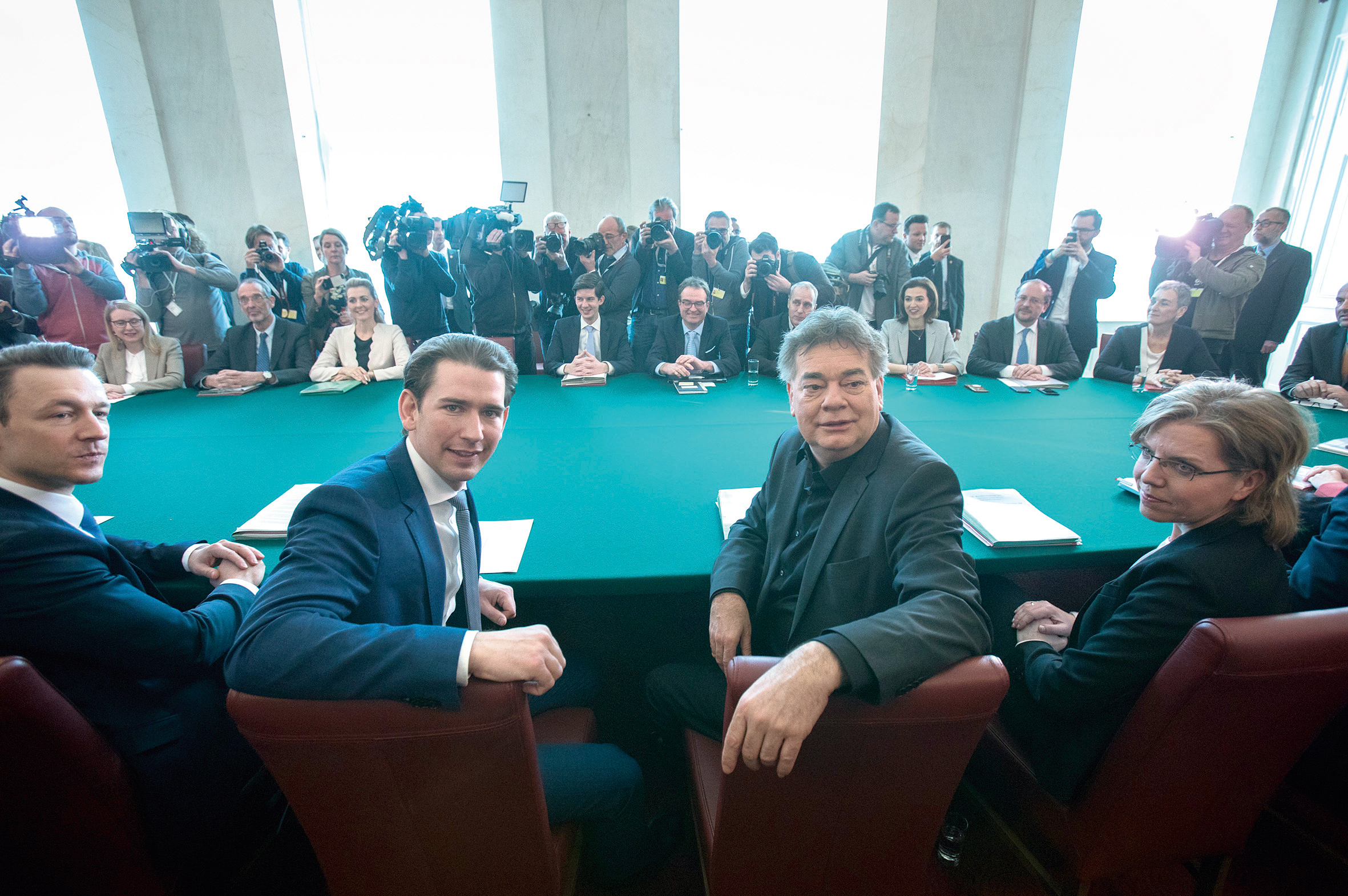 Sebastian Kurz a Werner Kogler
