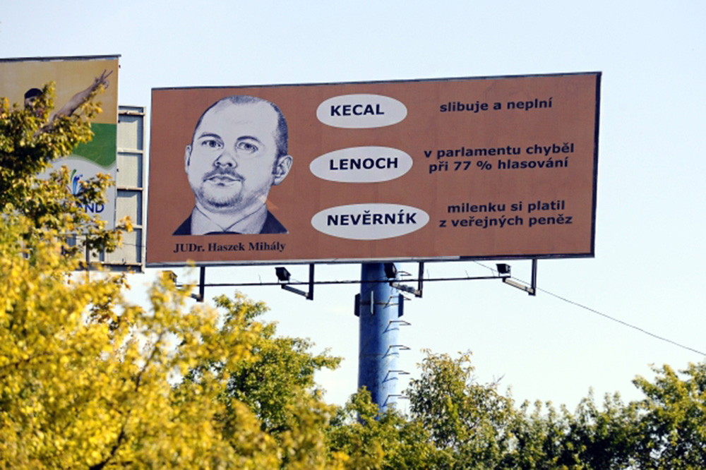 Hašek na billboardech