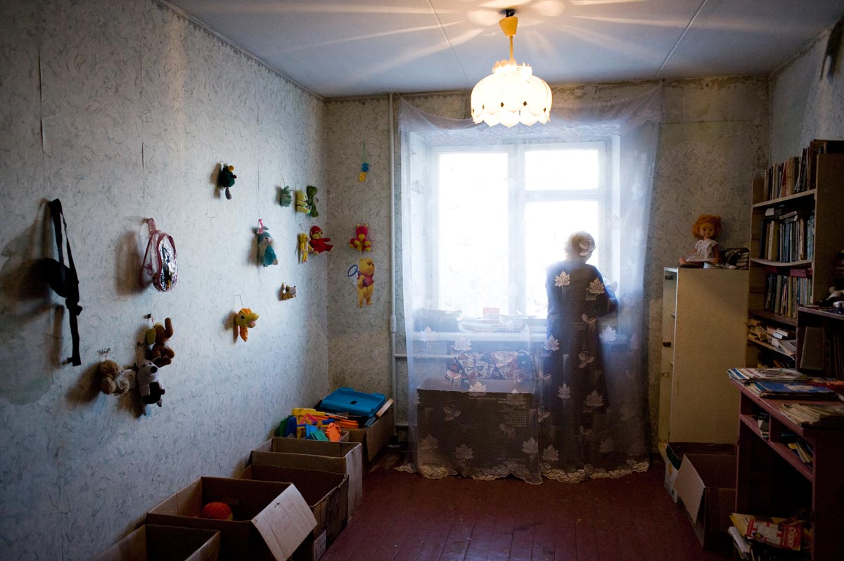 Uprchlická ubytovna, Dněpropetrovsk.