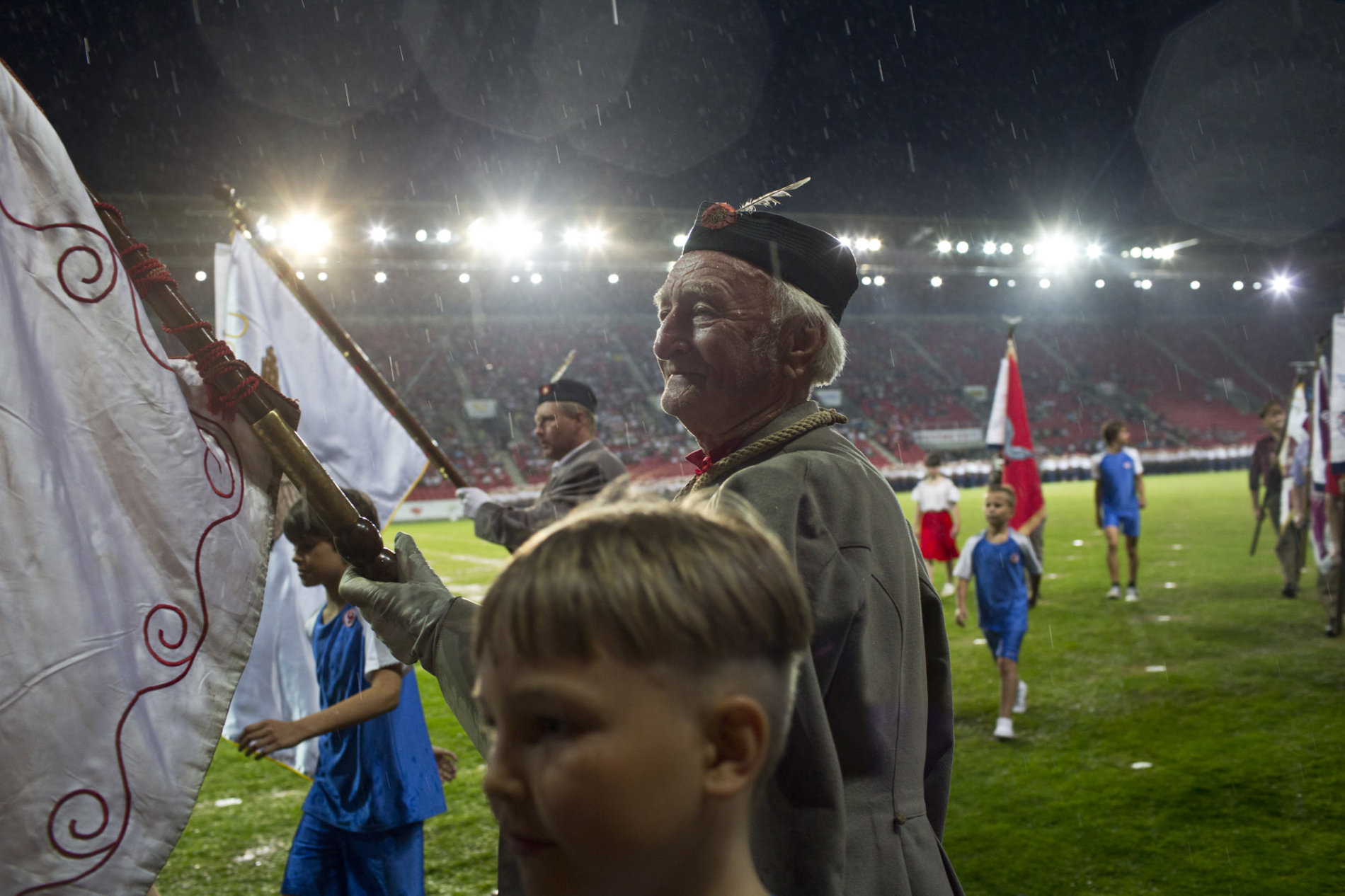 XV. Všesokolský slet v Praze na stadionu v Edenu, červenec, 2012