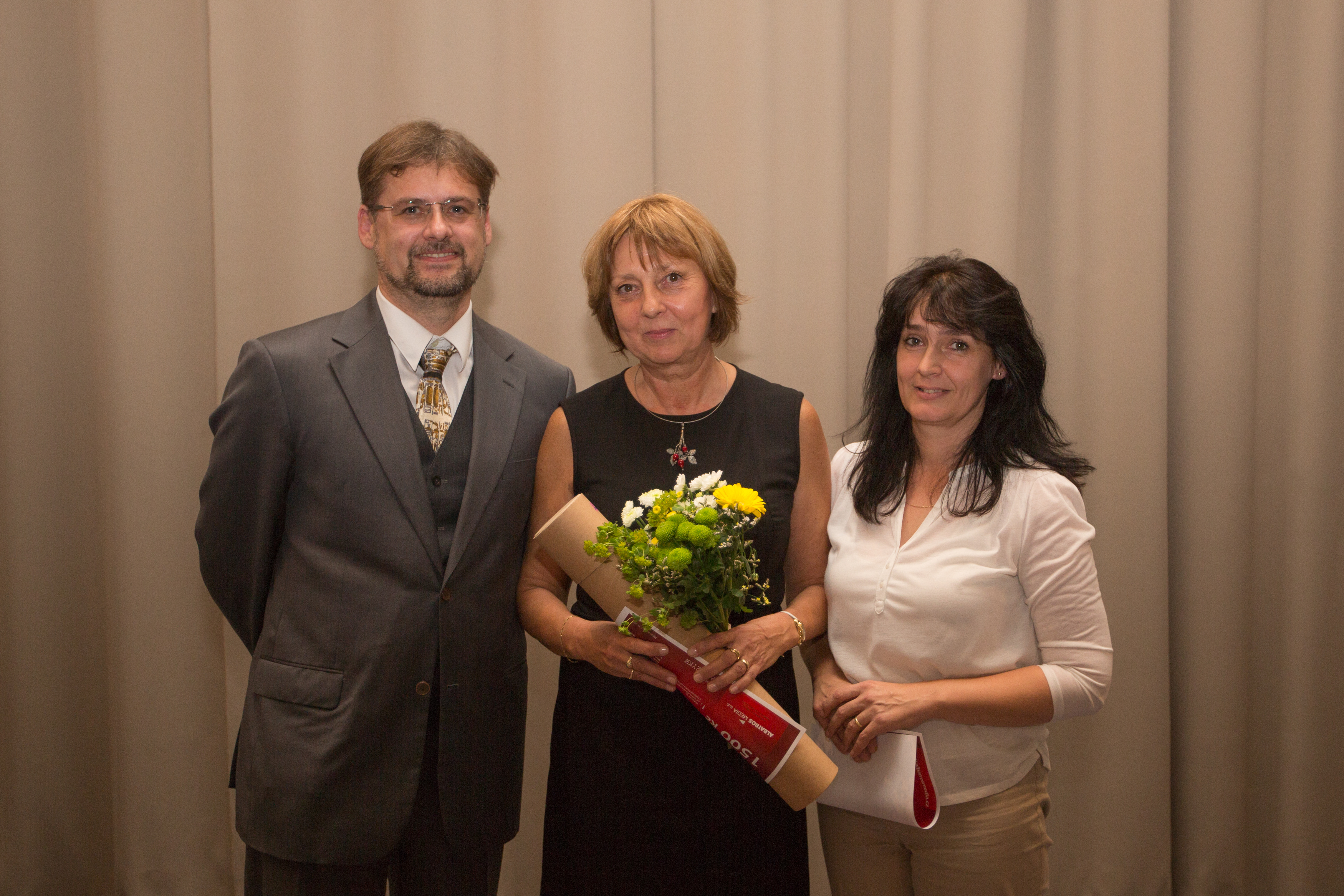 Zleva Bohuslav Hora, Jana Kopecká a Jana Tláskalová