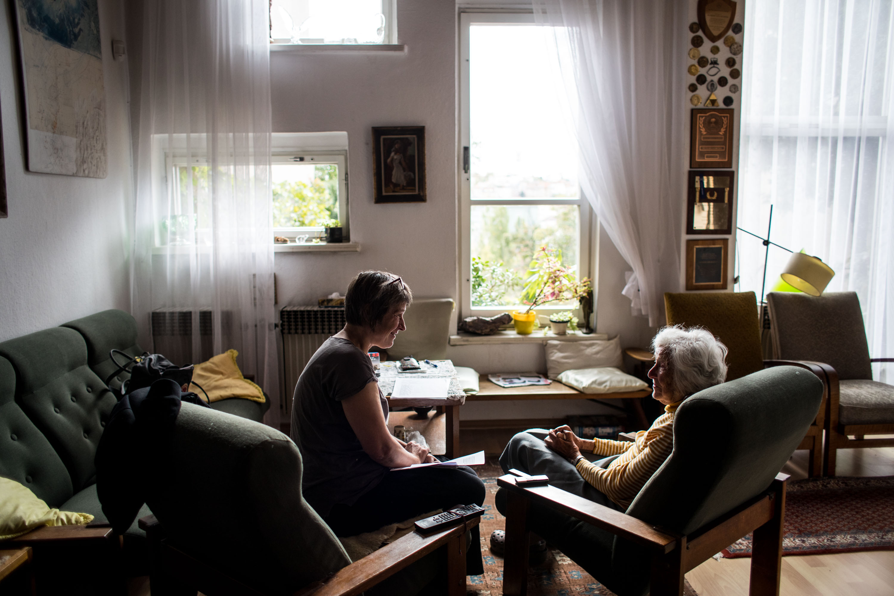 Kateřina Mázdrová a Linda Wichterlová, říjen 2018