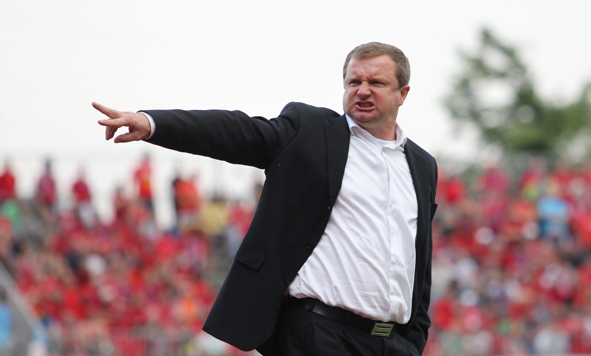 Kouč Plzně Pavel Vrba.