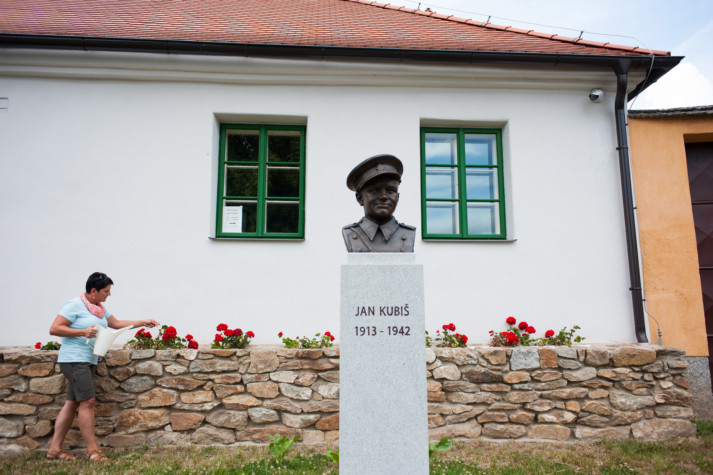 Rodný dům Jana Kubiše, Dolní Vilémovice, červenec 2016