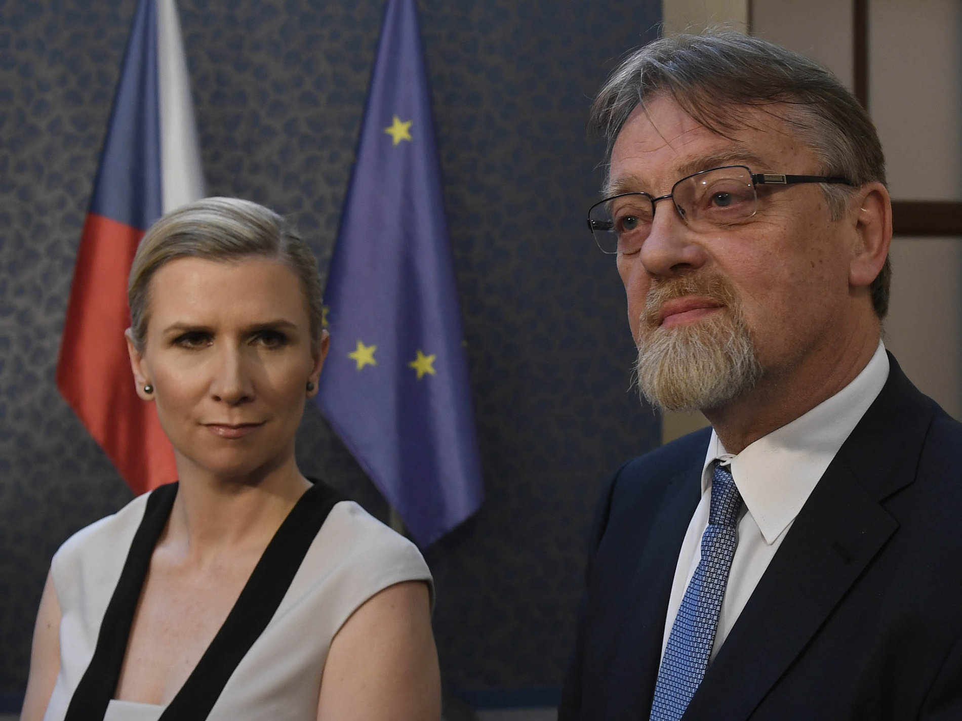 Kateřina Valachová a její nástupce Stanislav Štech