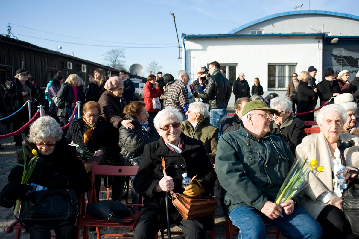 Anna Hyndráková a další přeživší vězňové Terezína a Osvětimi-Birkenau, 9. 3. 2015