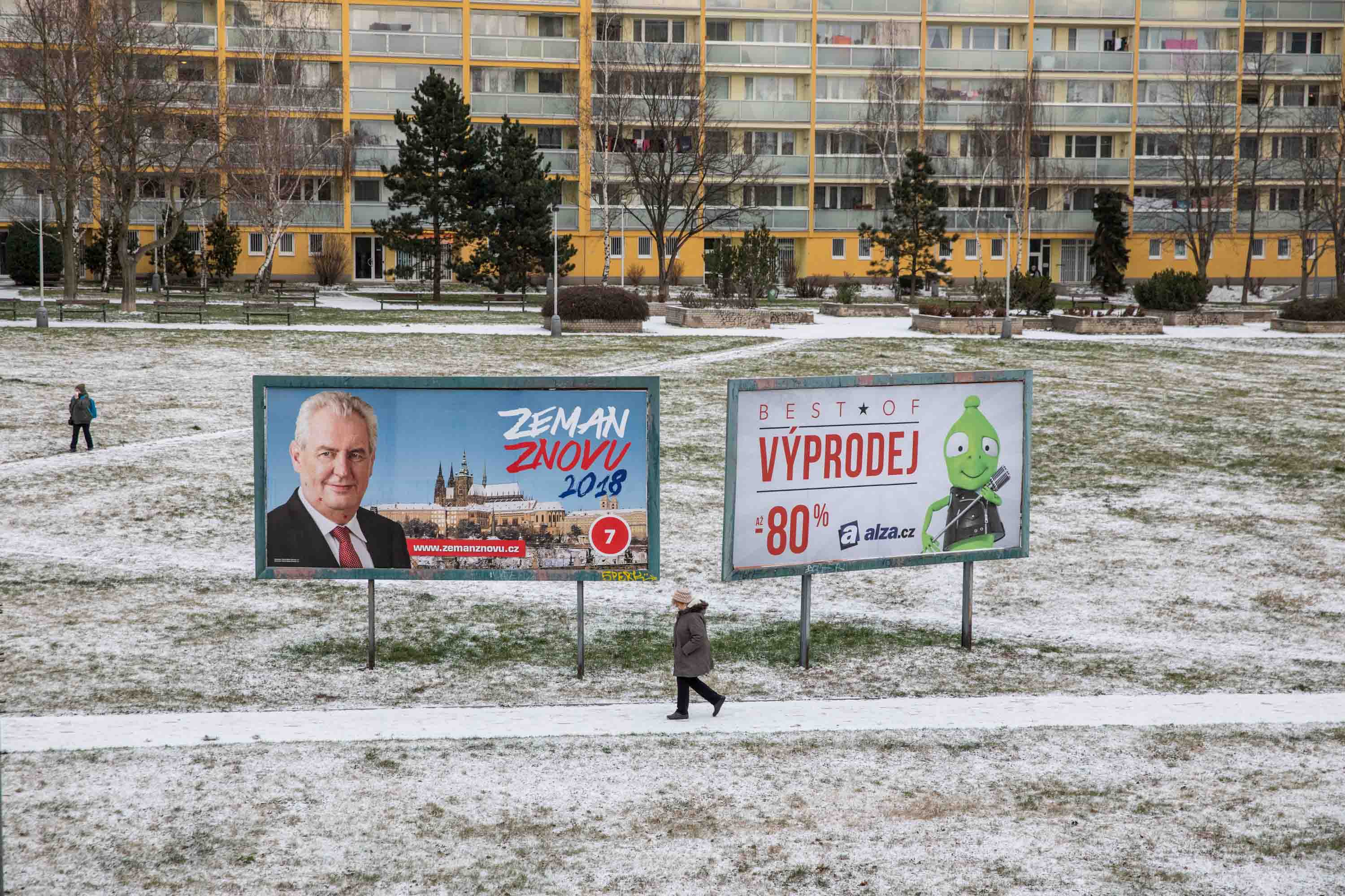 Předvolební kampaň, Praha, leden 2018