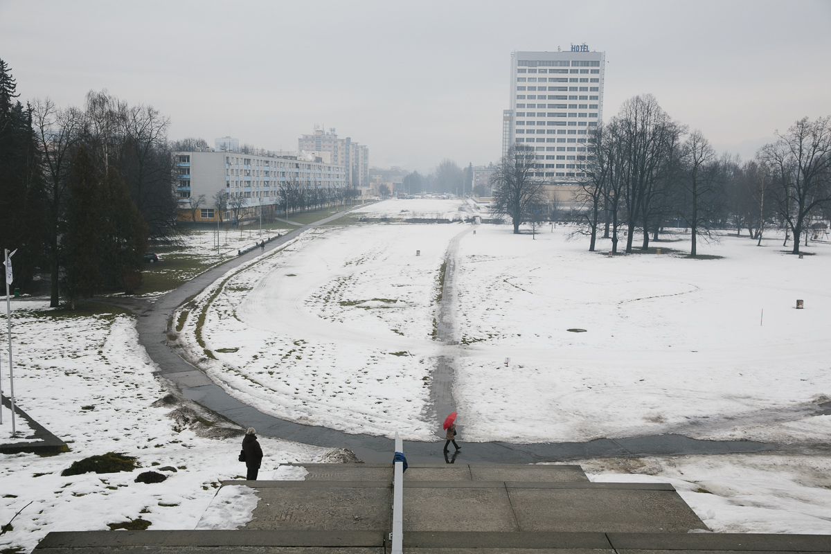 před muzeem SNP, Banská Bystrica