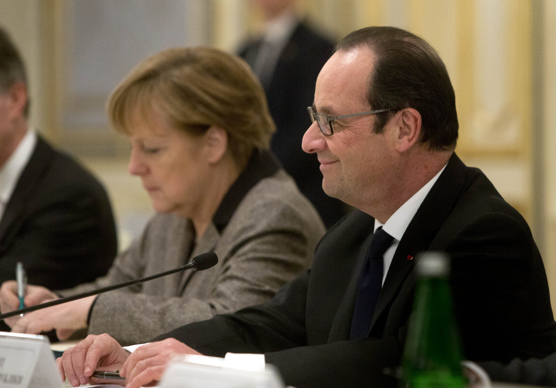 Angela Merkelová a François Hollande