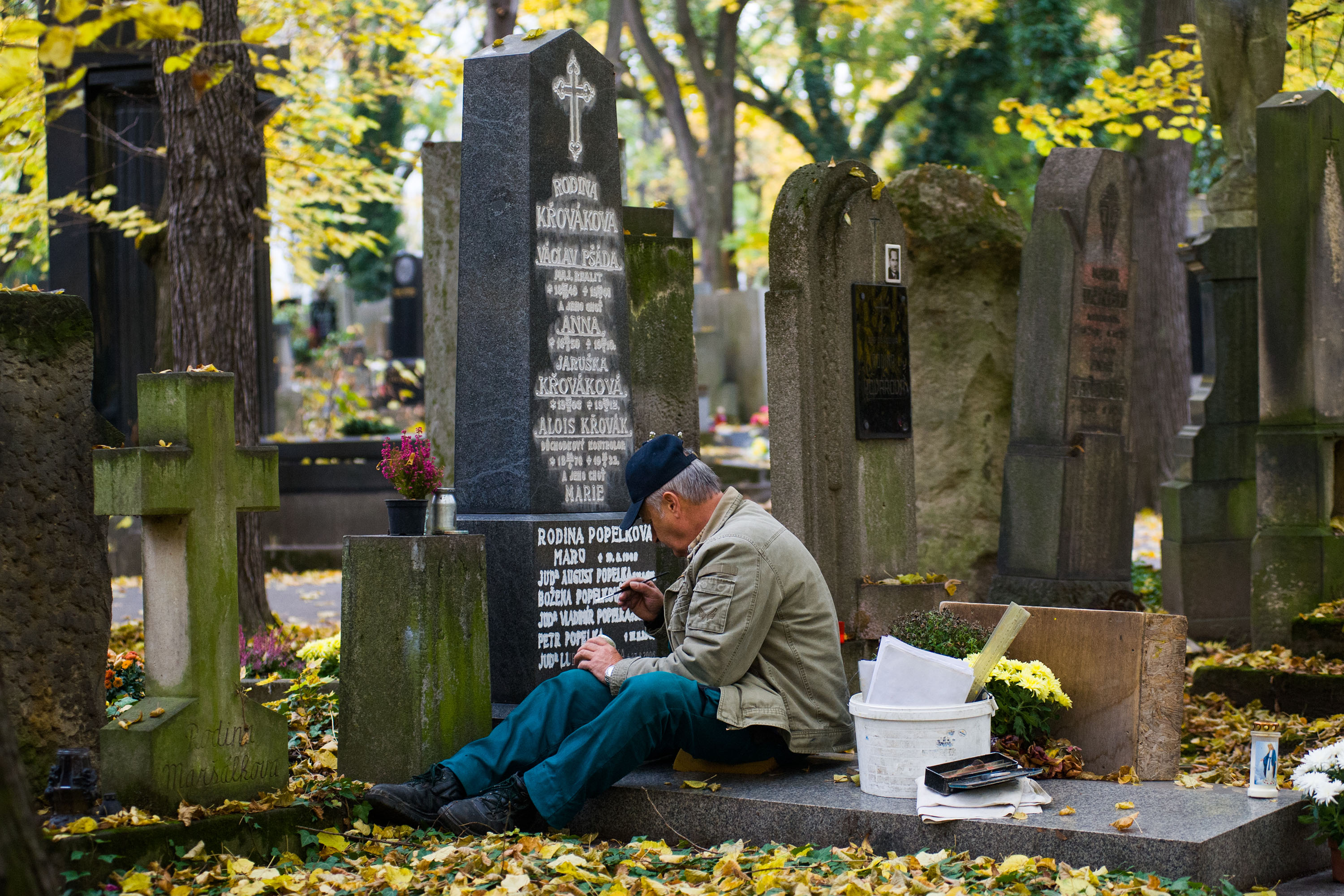 Olšanské hřbitovy, listopad, 2015