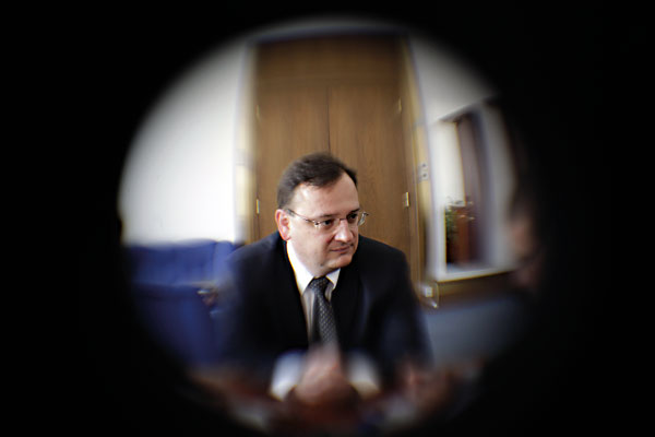 Premiér Petr Nečas