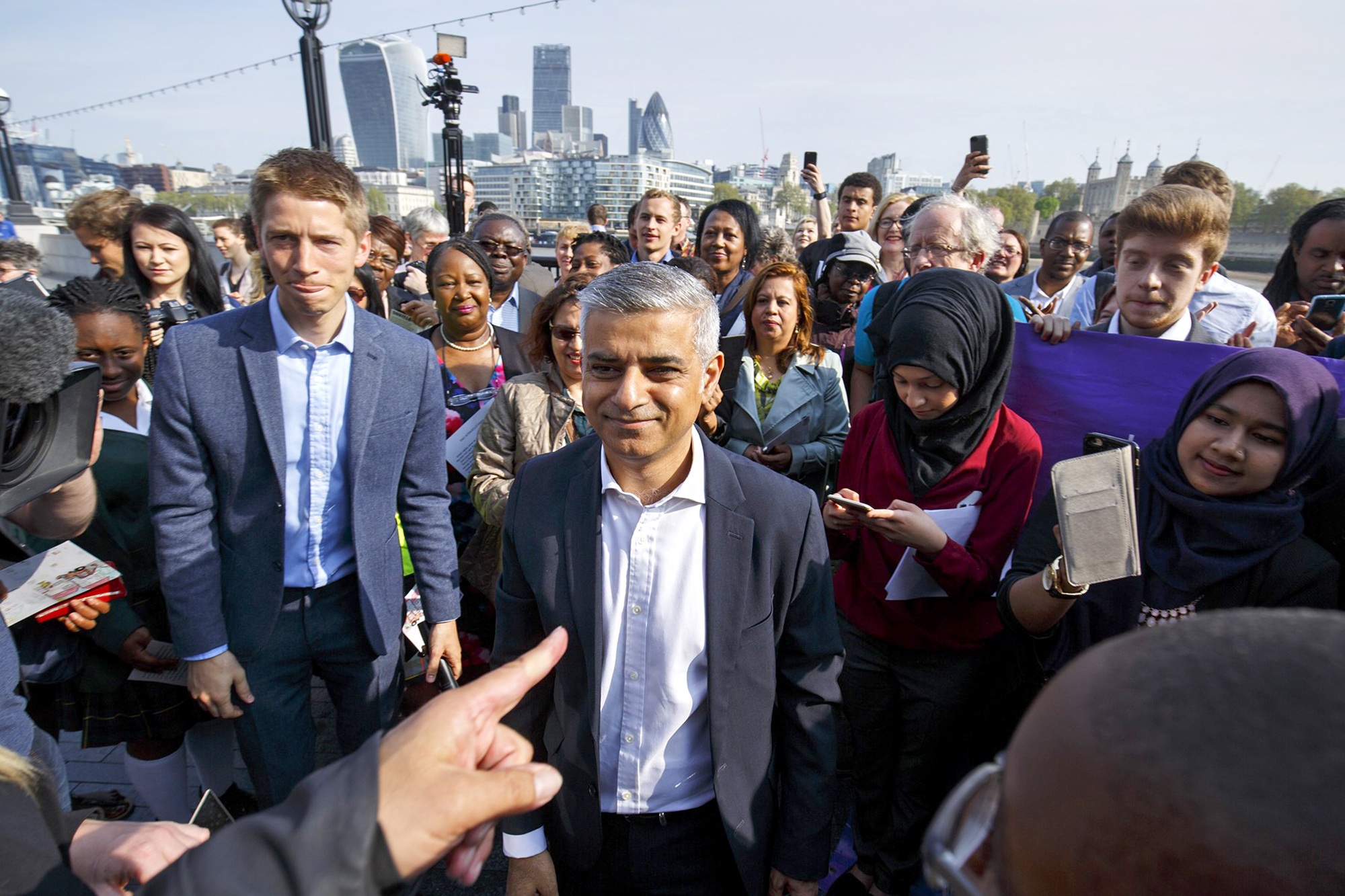 Londýnský starosta Sadiq Khan; ilustrační foto