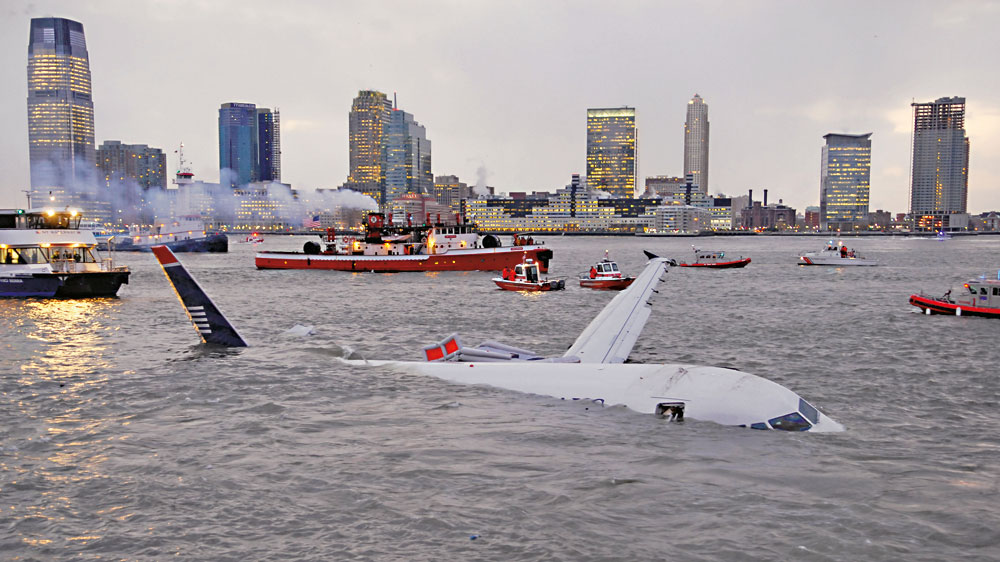 Happy end. (Letadlo US Airways, které v roce 2009 nouzově přistálo v New Yorku)