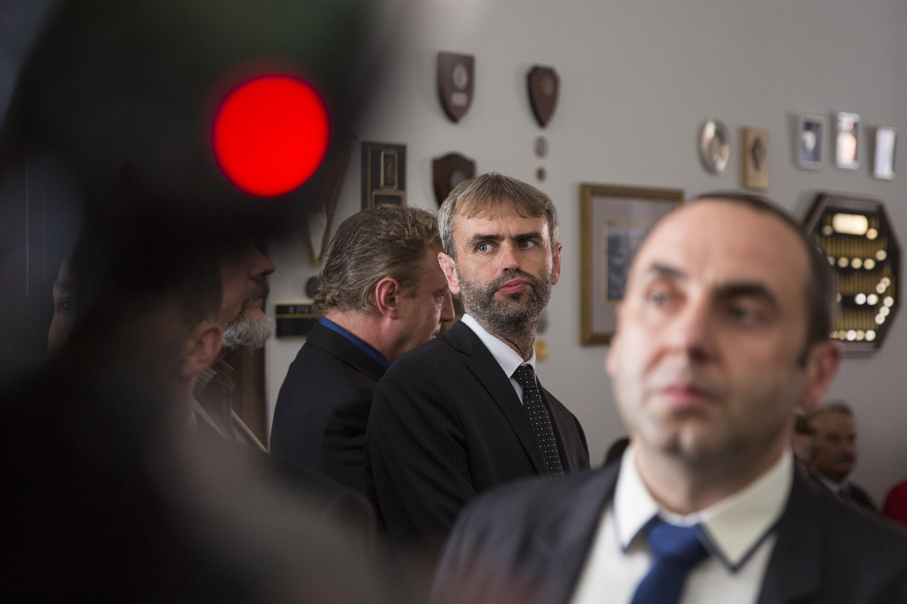 Robert Šlachta před sněmovní komisí pro bezpečnost, Praha, červen, 2016