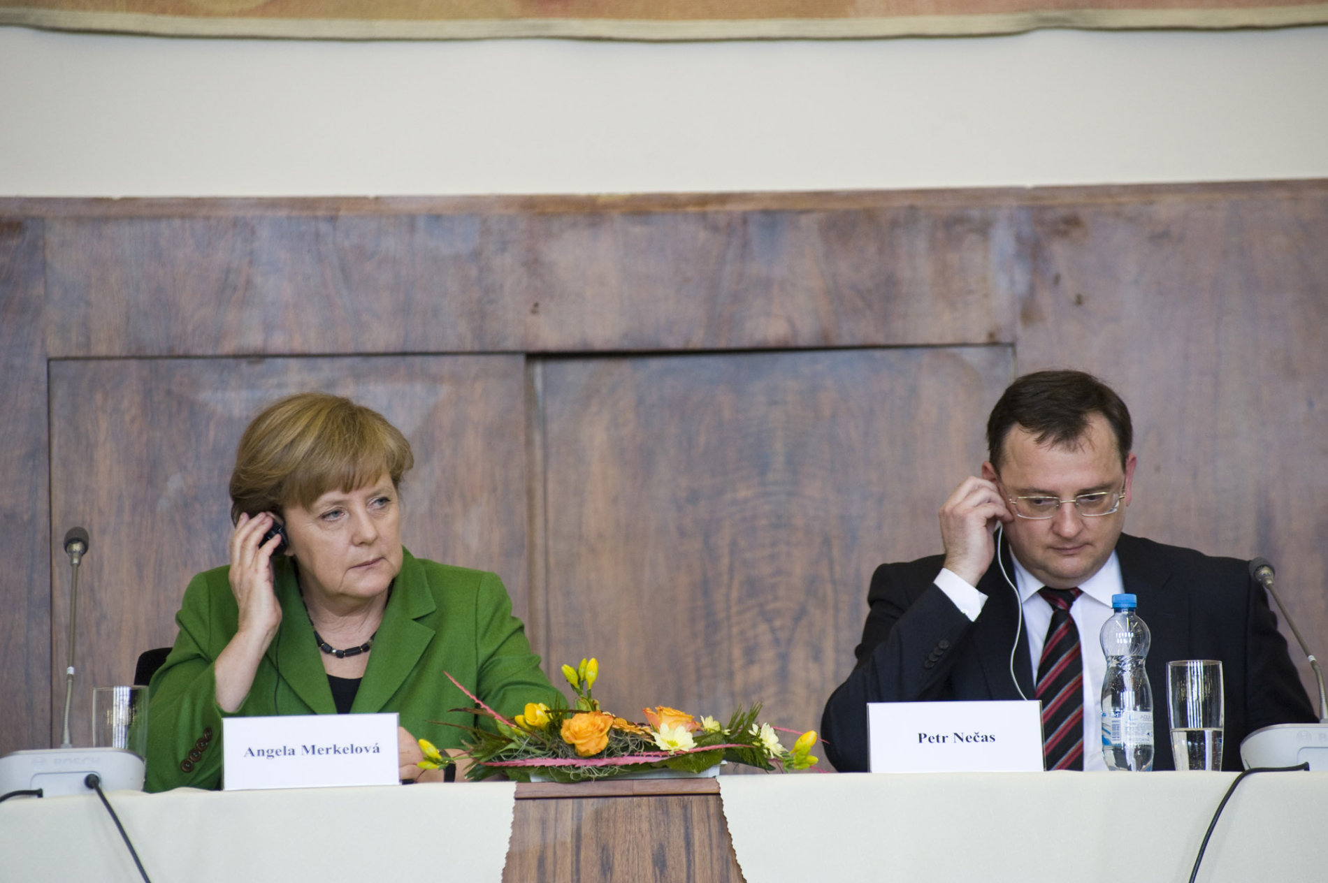 Návštěva německé kancléřky Angely Merkelové v Praze, duben, 2012