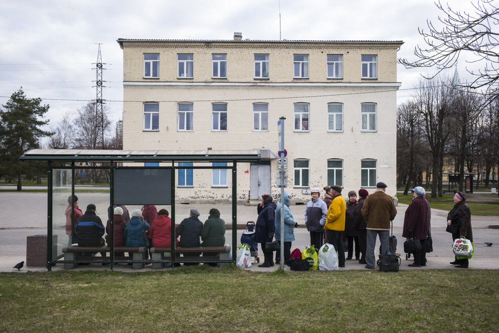 Narva, Estonsko, duben, 2015