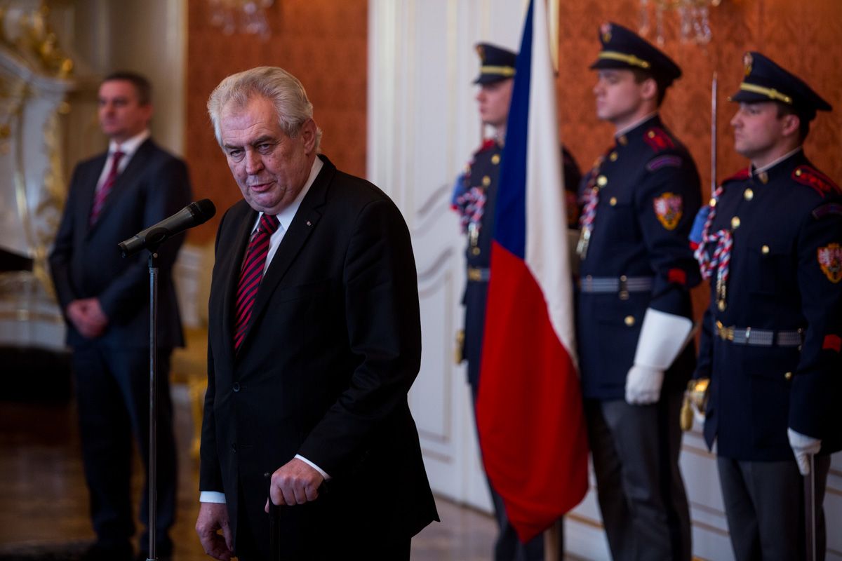 Jmenování nové vlády na Pražském hradě