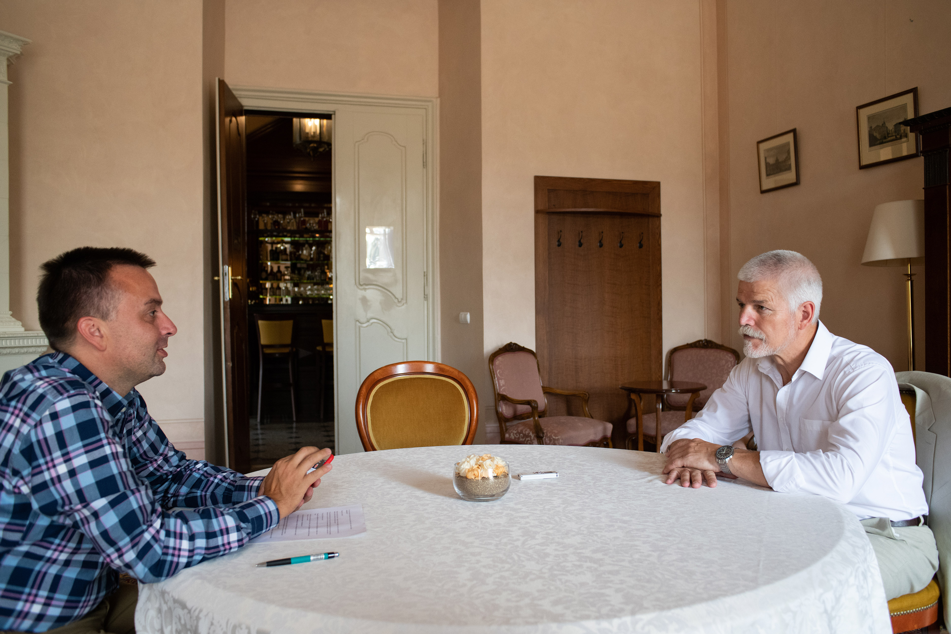 Ondřej Kundra a Petr Pavel, srpen 2018