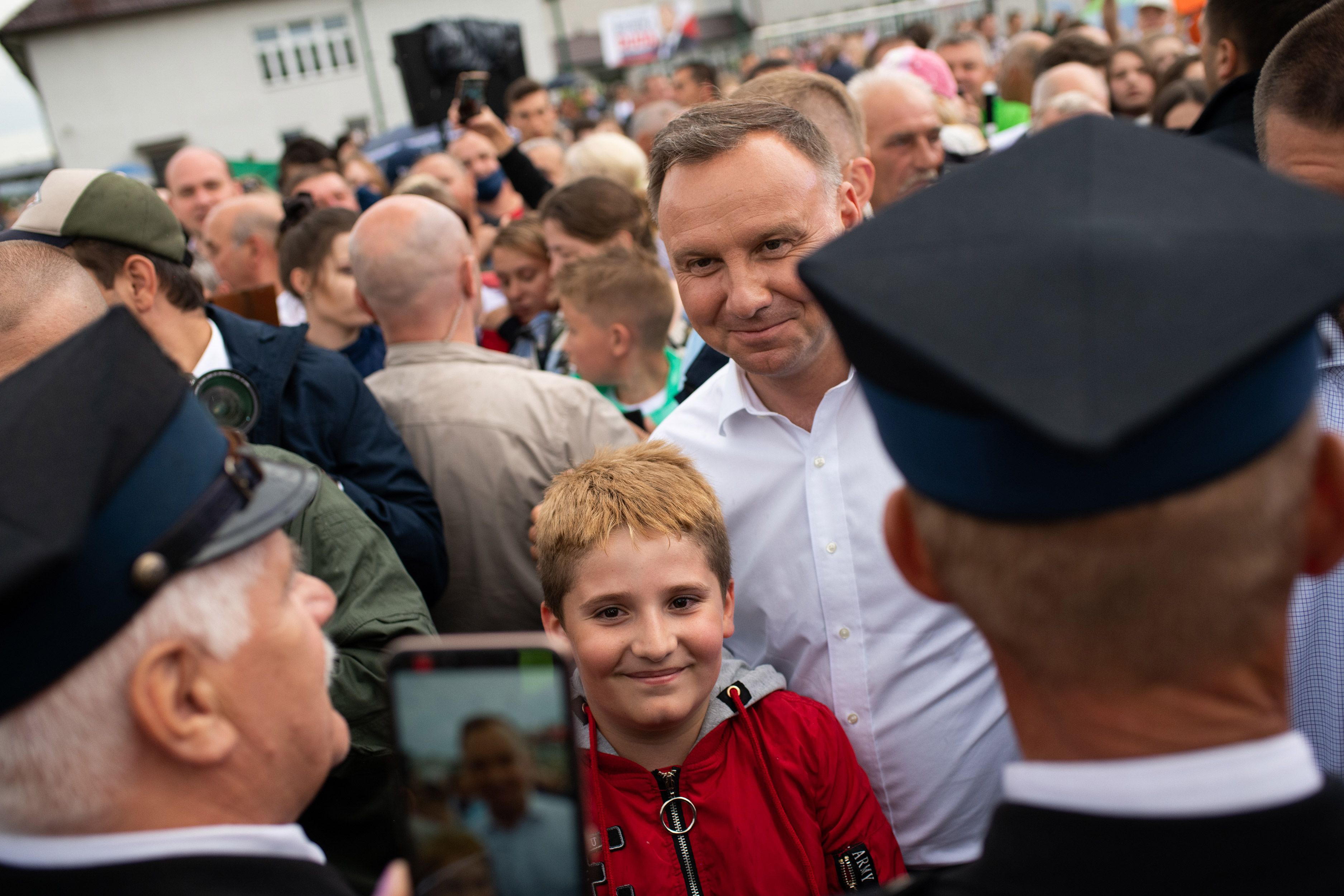 Předvolební mítink Andrzeje Dudy v Mniówě