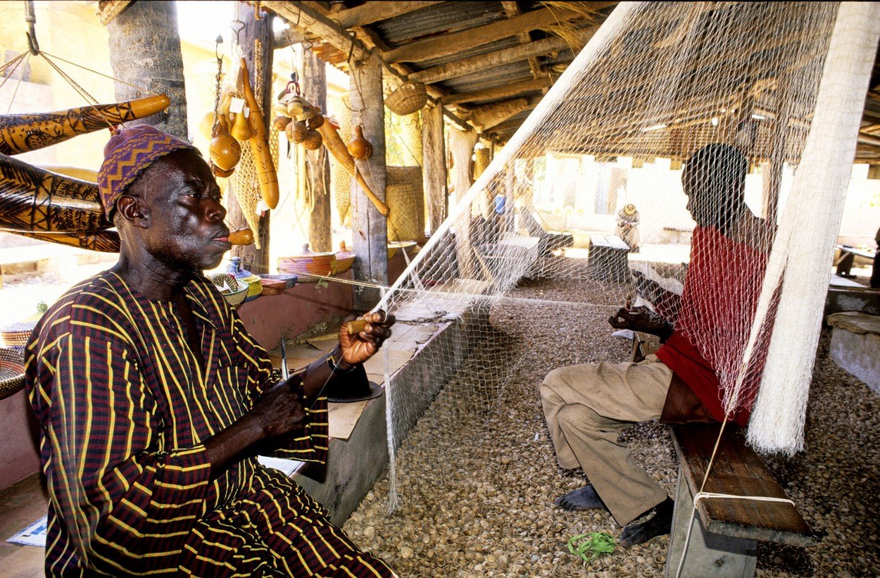 Rybář v Senegalu