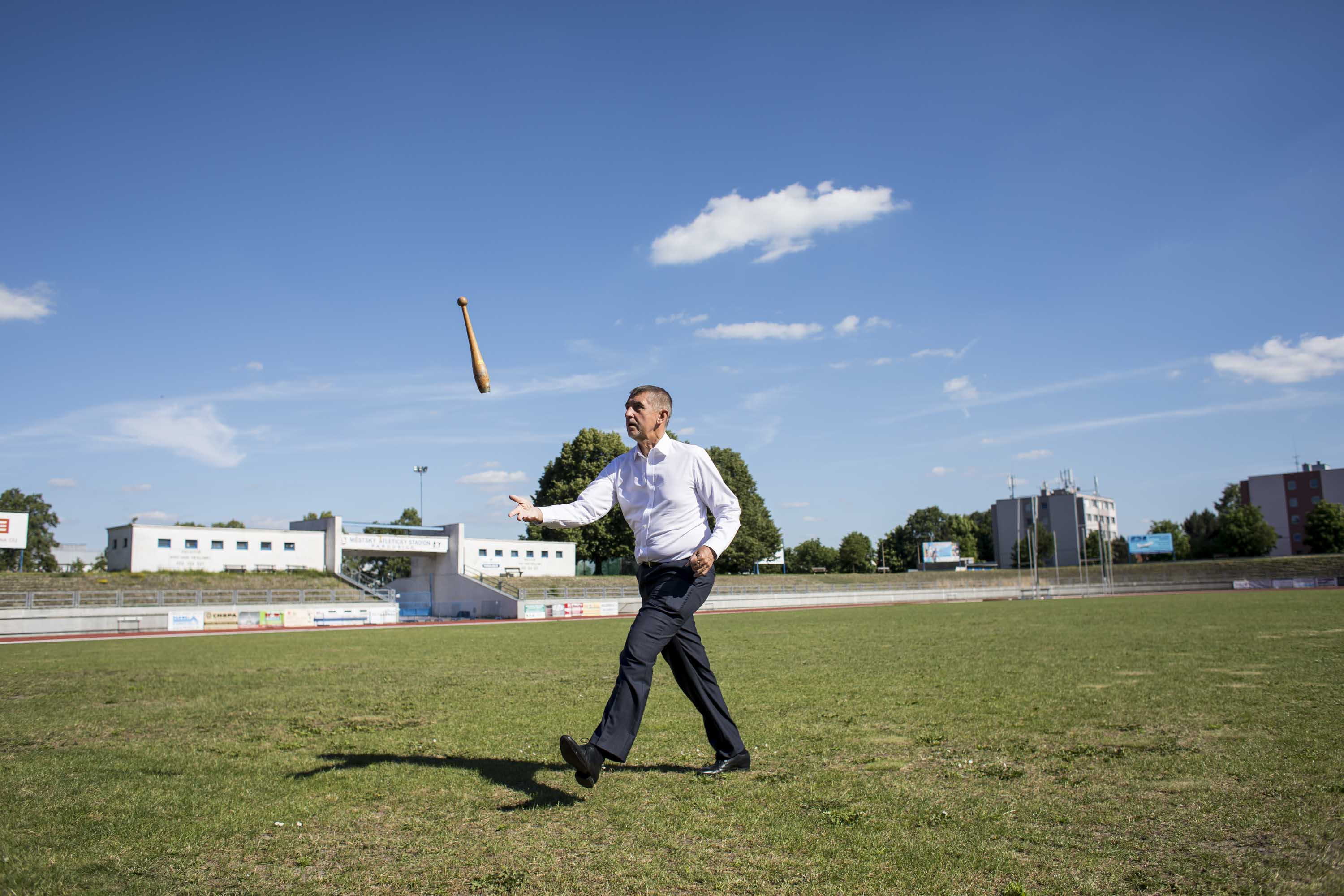 Andrej Babiš, předvolební kampaň, Pardubice, červen, 2017