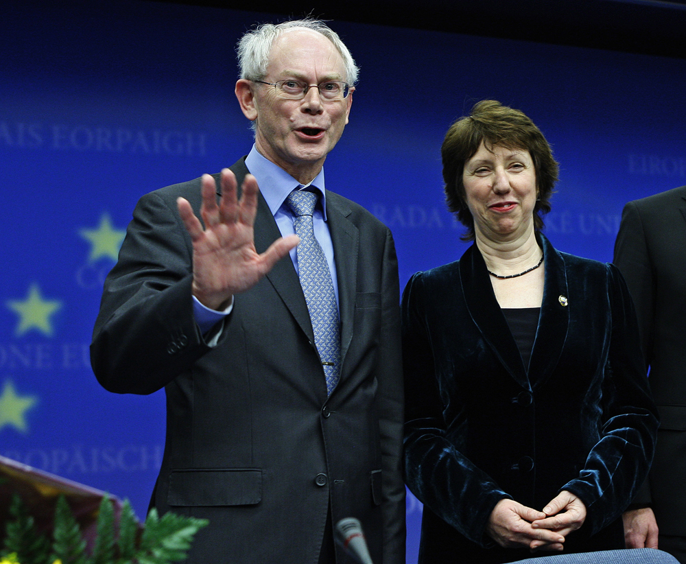 Herman Van Rompuy a Catherine Ashton